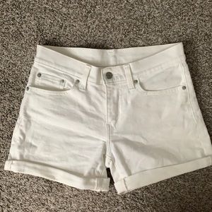 Levi’s White Denim Shorts